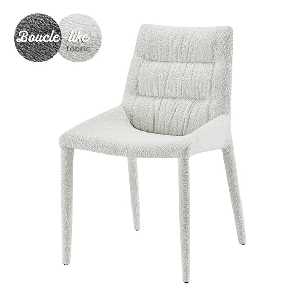 Kelsey Fabric Dining Side Chair, Boucle Beige
