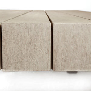 Sonora Outdoor Dining Table In 87" In Grey