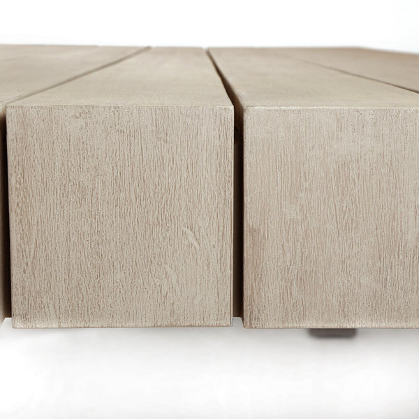 Sonora Outdoor Dining Table In 87" In Grey