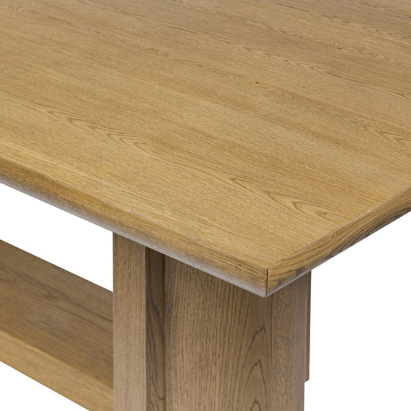 Garrett Dining Table - Amber Oak Thin Veneer