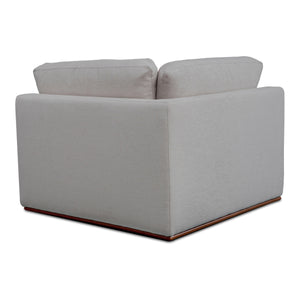Moe's Rue Corner Chair in Flecked Grey