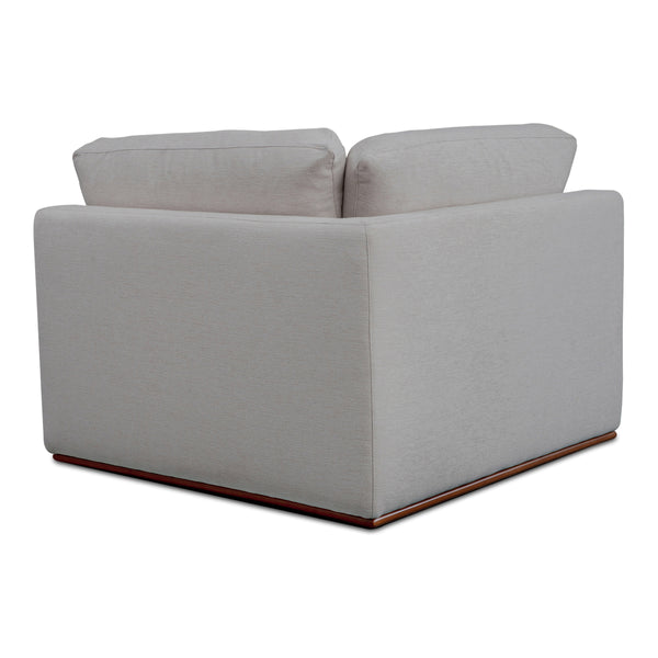 Moe's Rue Corner Chair in Flecked Grey