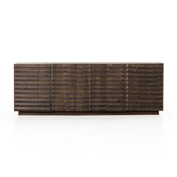 Tussac Media Console In Matte Brown Neem