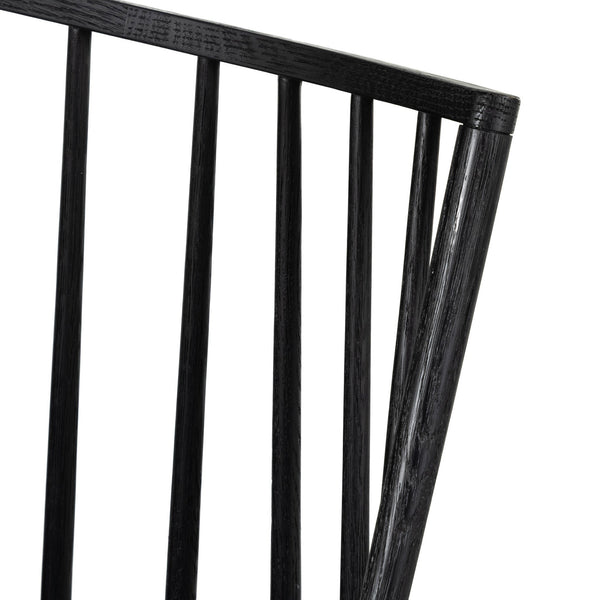 Lewis Dining Bench - Black Oak