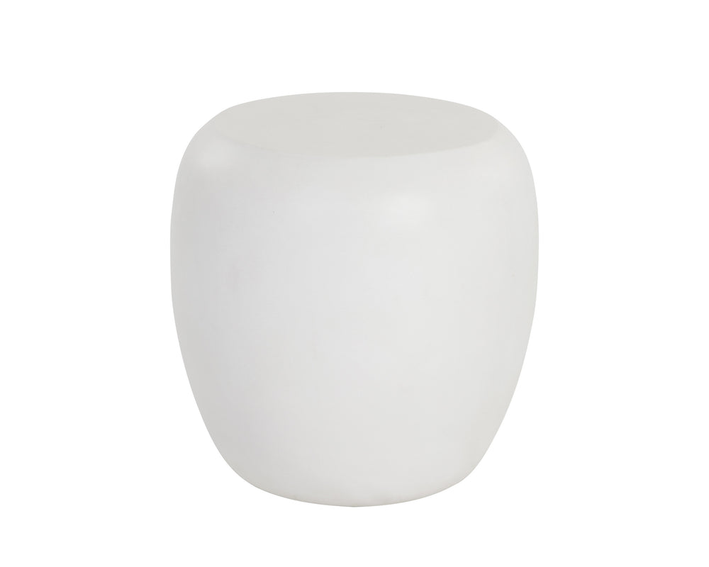 IOLITE END TABLE - WHITE