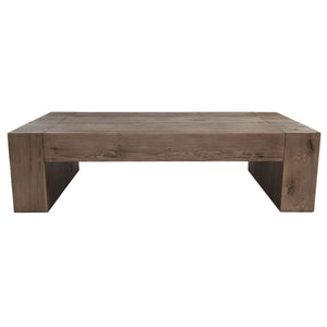 Bristol Solid Wood Coffee Table in Cafe Brown