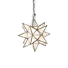 LG FROSTED STAR CHANDELIER