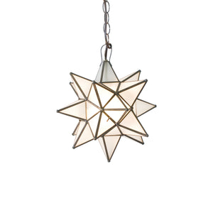 LG FROSTED STAR CHANDELIER