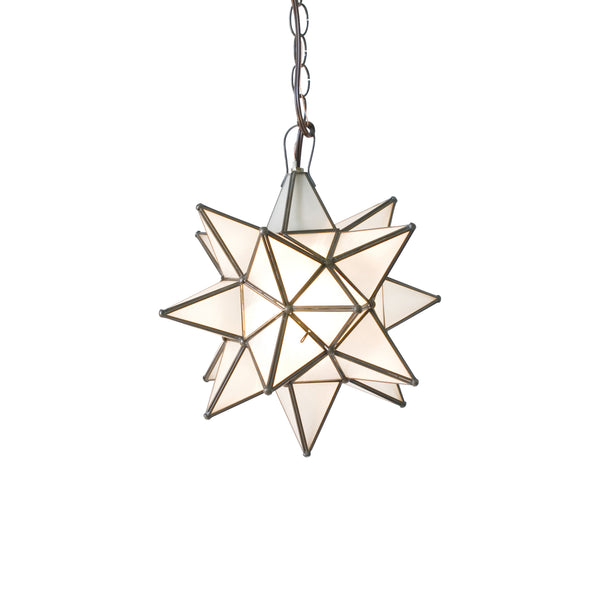 LG FROSTED STAR CHANDELIER