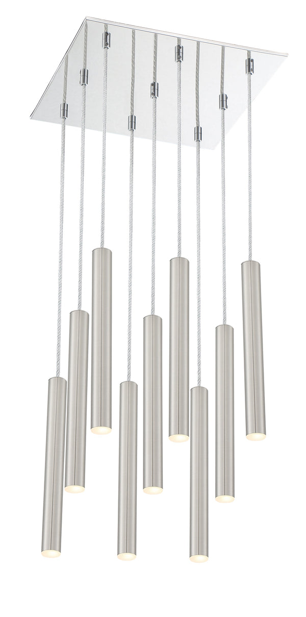 Forest 9 Light Island/Billiard in Chrome Finish