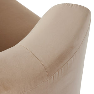 Deandra Tete A Tete Chaise In Surrey Camel