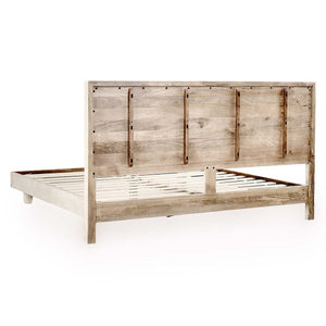 Reece Solid Wood Bed, Queen - Mango Wood Finish
