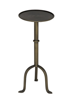 Tini Aged Brass Metal Side Table