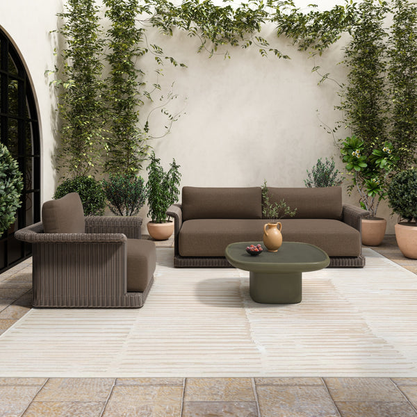 Moe's Manon Outdoor Coffee Table in Deep Green