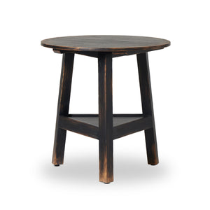 Kickapoo River Cricket Table in Distressed Black