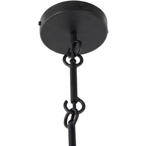 Grazia Pendant In Matte Black Plaster