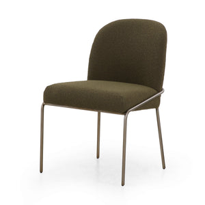 Astrud Dining Chair In Fiqa Boucle Olive