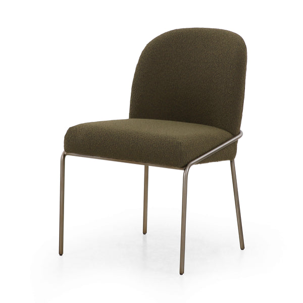 Astrud Dining Chair In Fiqa Boucle Olive