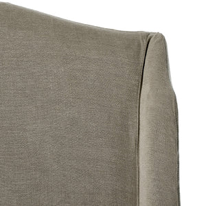 Meryl Slipcover Queen Bed - Broadway Stone