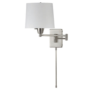 (K)Swing Arm Wall Lamp White Shade