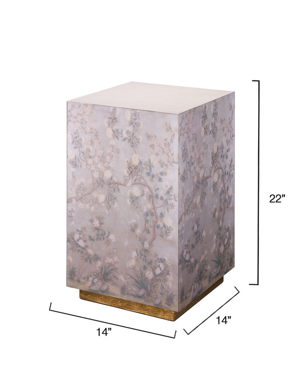 Garland Floral Accent Side Table, Lavender