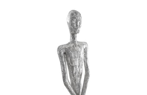 Skinny Male Sculpture Silver