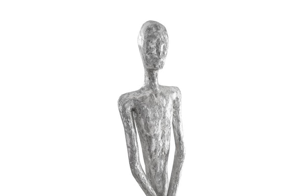 Skinny Male Sculpture Silver