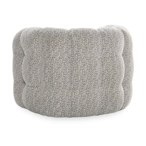 Walter Upholstered Swivel Chair in Heathered Gray
