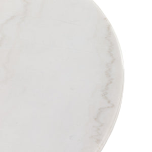 Caldwell Stone Top Coffee Table In Wht Mbl