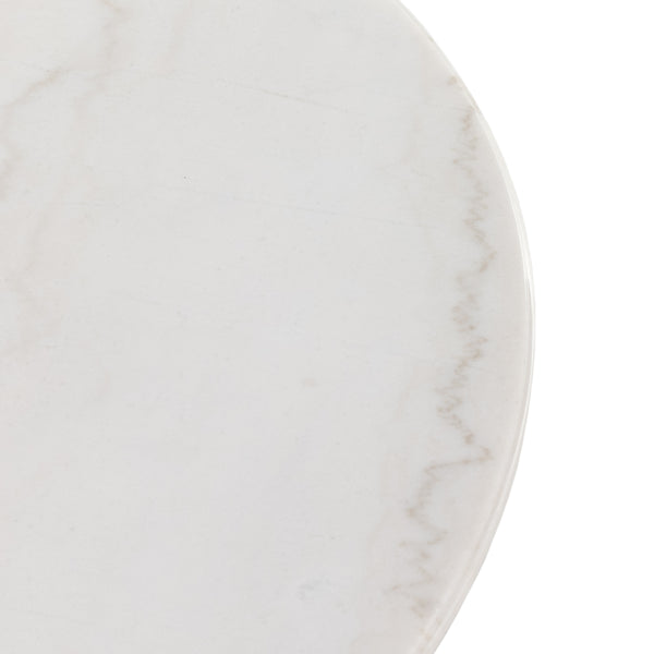 Caldwell Stone Top Coffee Table In Wht Mbl