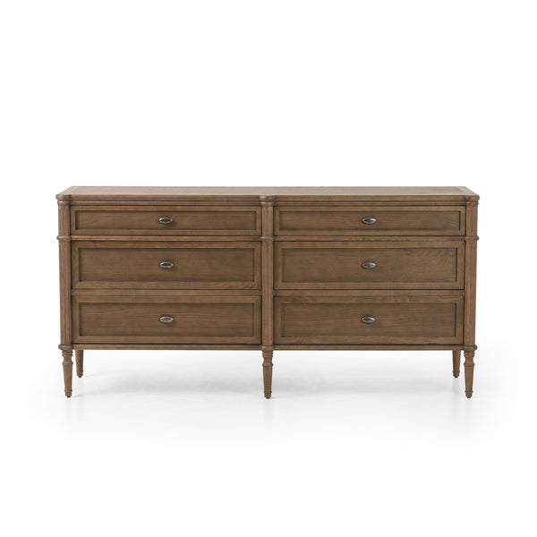 Toulouse 6 Drawer Dresser In Toasted Oak