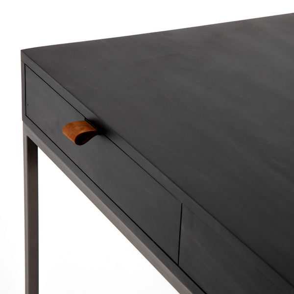 Trey Modular Writing Desk in Black Wash Poplar