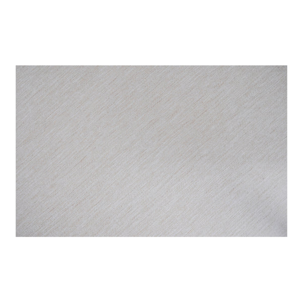 Moe's Rue Corner Chair Off White with Wood Base