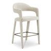 Moe's Martens Bar Stool with Armrests Beige