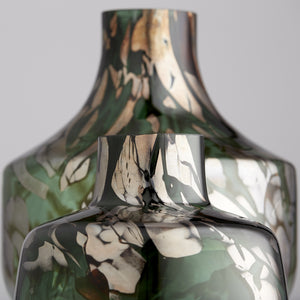 Maisha Vase in Green and Gold