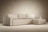 NEWILLA SOFA BED W/LOUNGER, 57"X118" W/STANDARD ARM RESTS