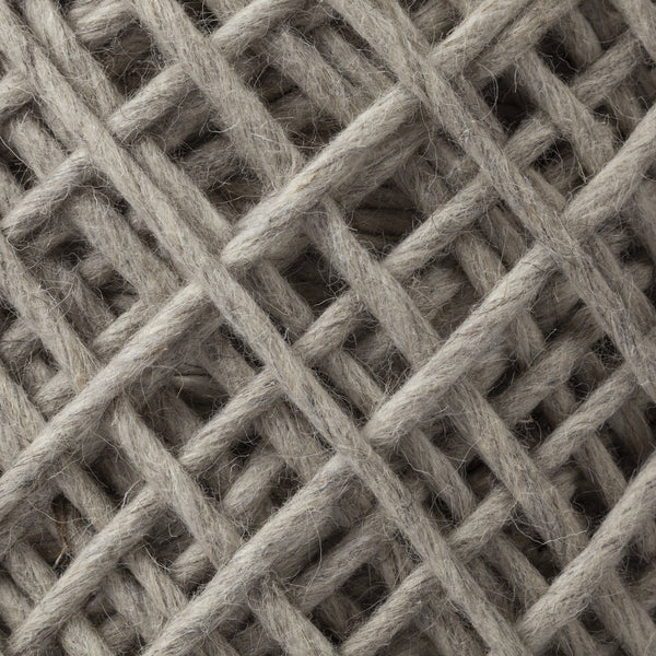 Allium Oatmeal Handwoven Wool Cylindrical Pouf