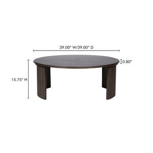 Moe's Penny Large Coffee Table Dark Brown