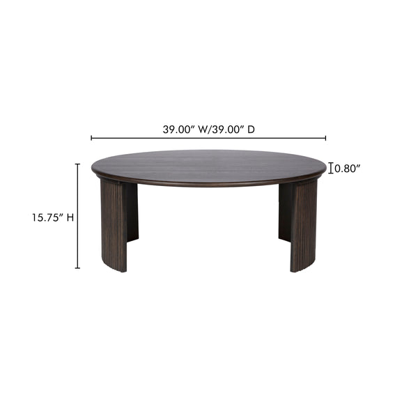 Moe's Penny Large Coffee Table Dark Brown