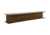 I-Beam Wall Shelf, Rusty Iron