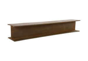 I-Beam Wall Shelf, Rusty Iron