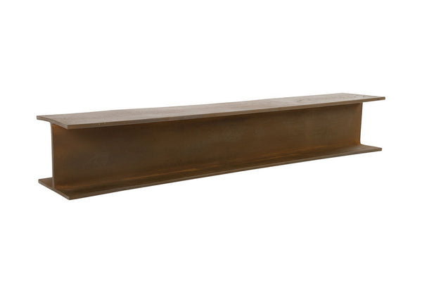 I-Beam Wall Shelf, Rusty Iron