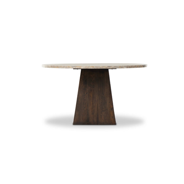 Brisa Round Dining Table 55" In Dune Onyx