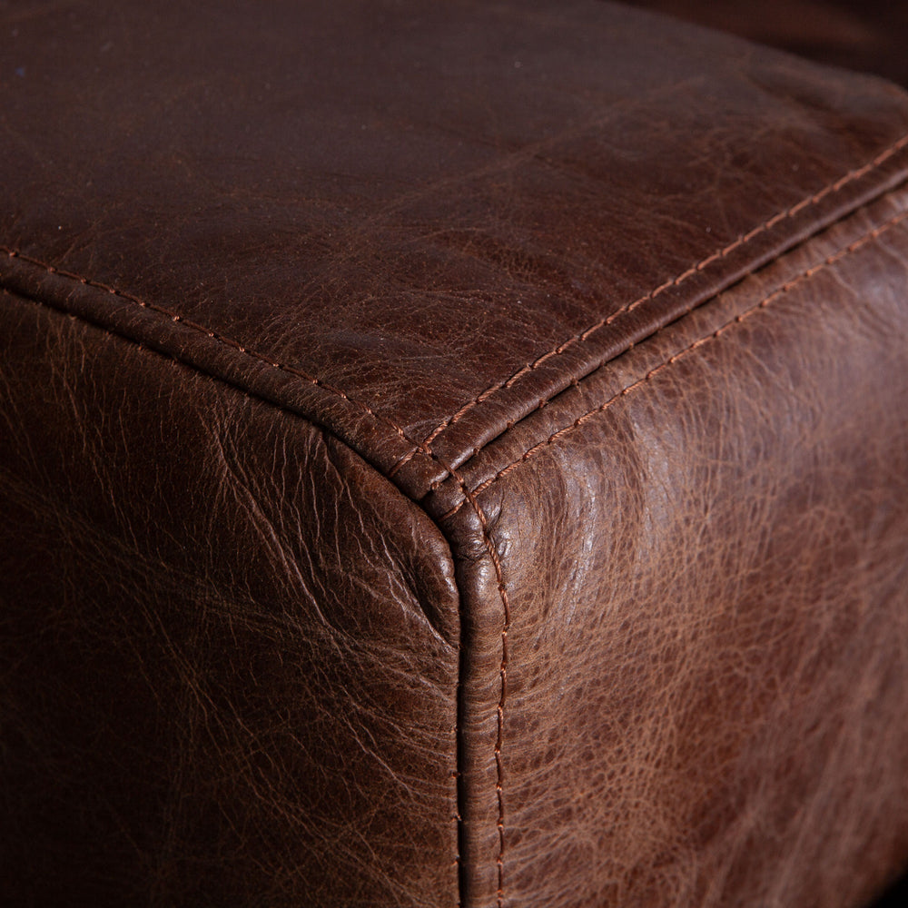 Portofino Leather Sofa Geisha Brown