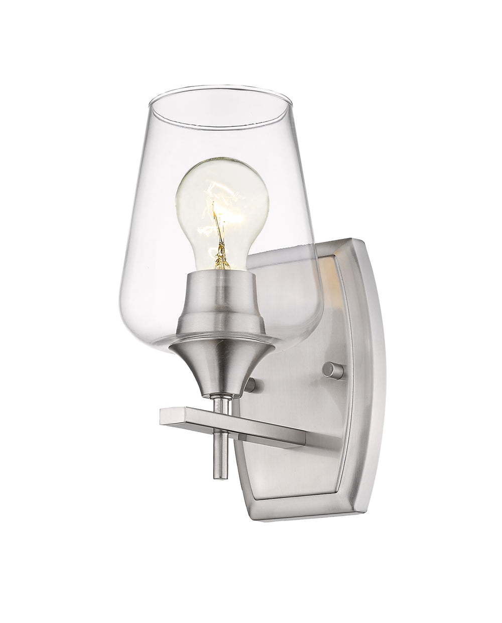 Joliet 1 Light Wall Sconce in Brushed Nickel Finish