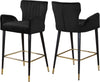 Alonzo Stool In Black Velvet