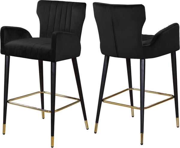Alonzo Stool In Black Velvet