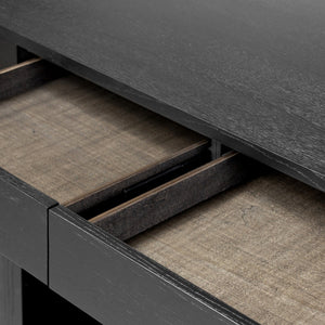 Pilar Desk - Brushed Ebony Oak