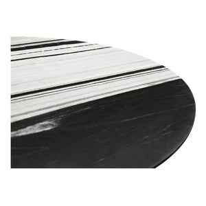 Celia Oval Dining Table in Panda Marble