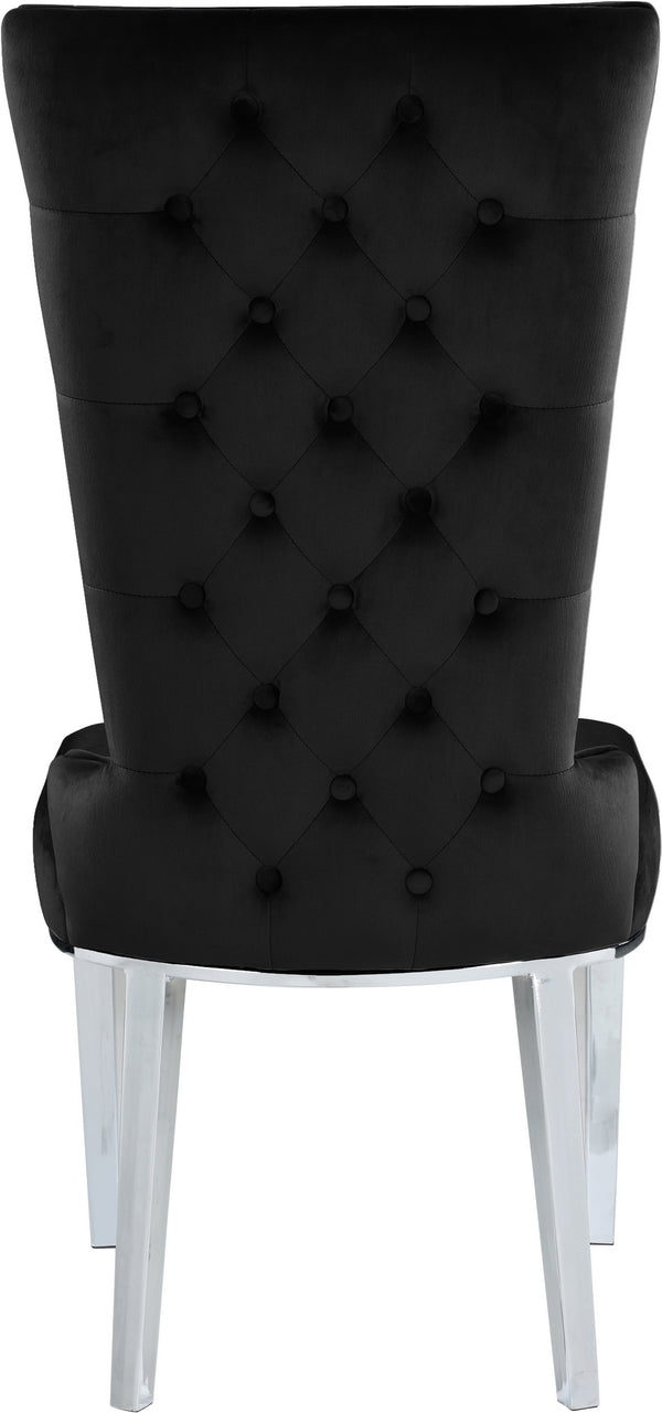 Hope Dining Chair In Black Velvet